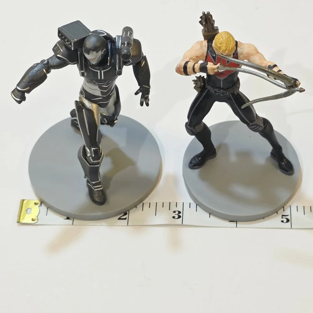 Marvel Avengers Hawkeye War Machine Disney Store PVC Cake Topper Figures